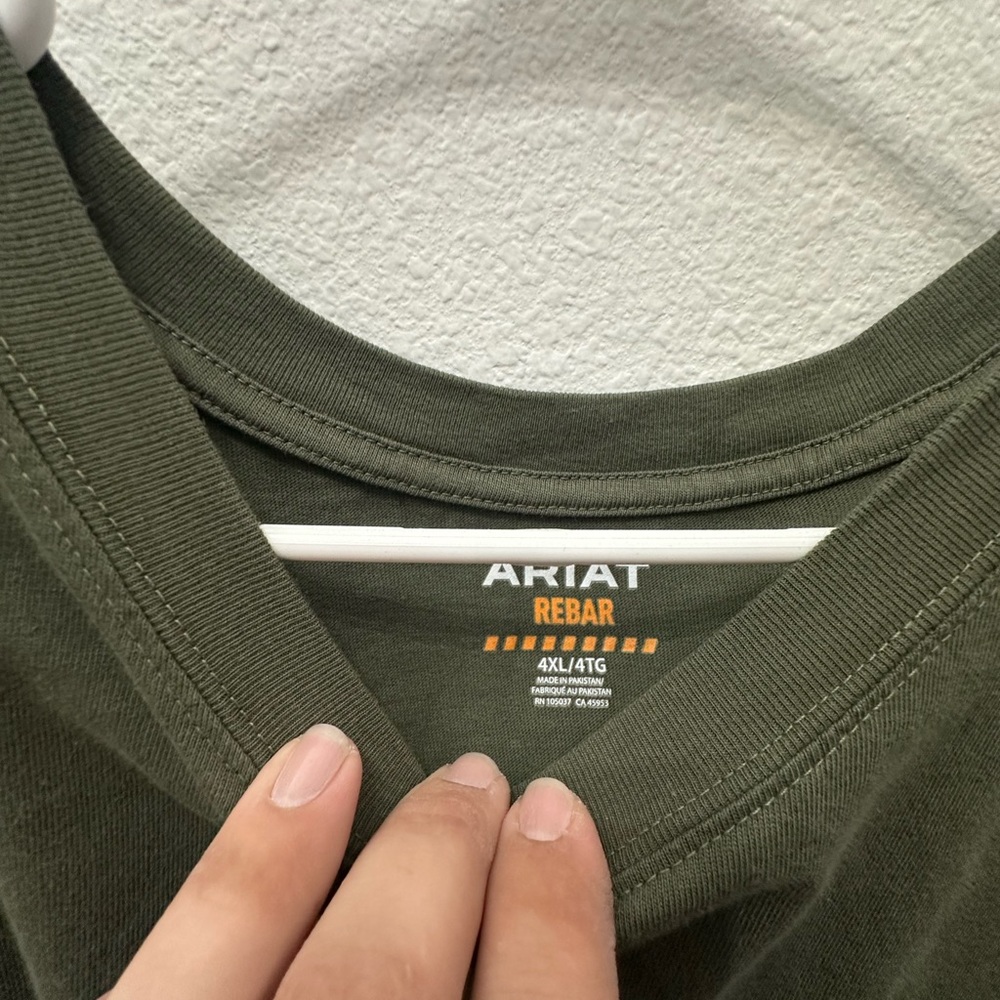 Ariat Olive Green Short Sleeve Tee - Picture 3 of 3